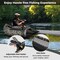 Camouflage Inflatable Fishing Boat with Adjustable Rod Holder and Storage Bags